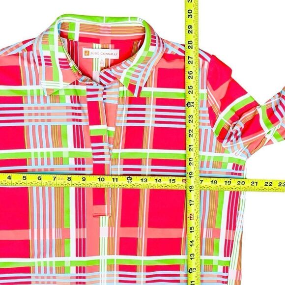 Jude Connally Cloth Top Multicolor Geometric Collar Long Sleeve Pullover Shirt - Picture 9 of 12